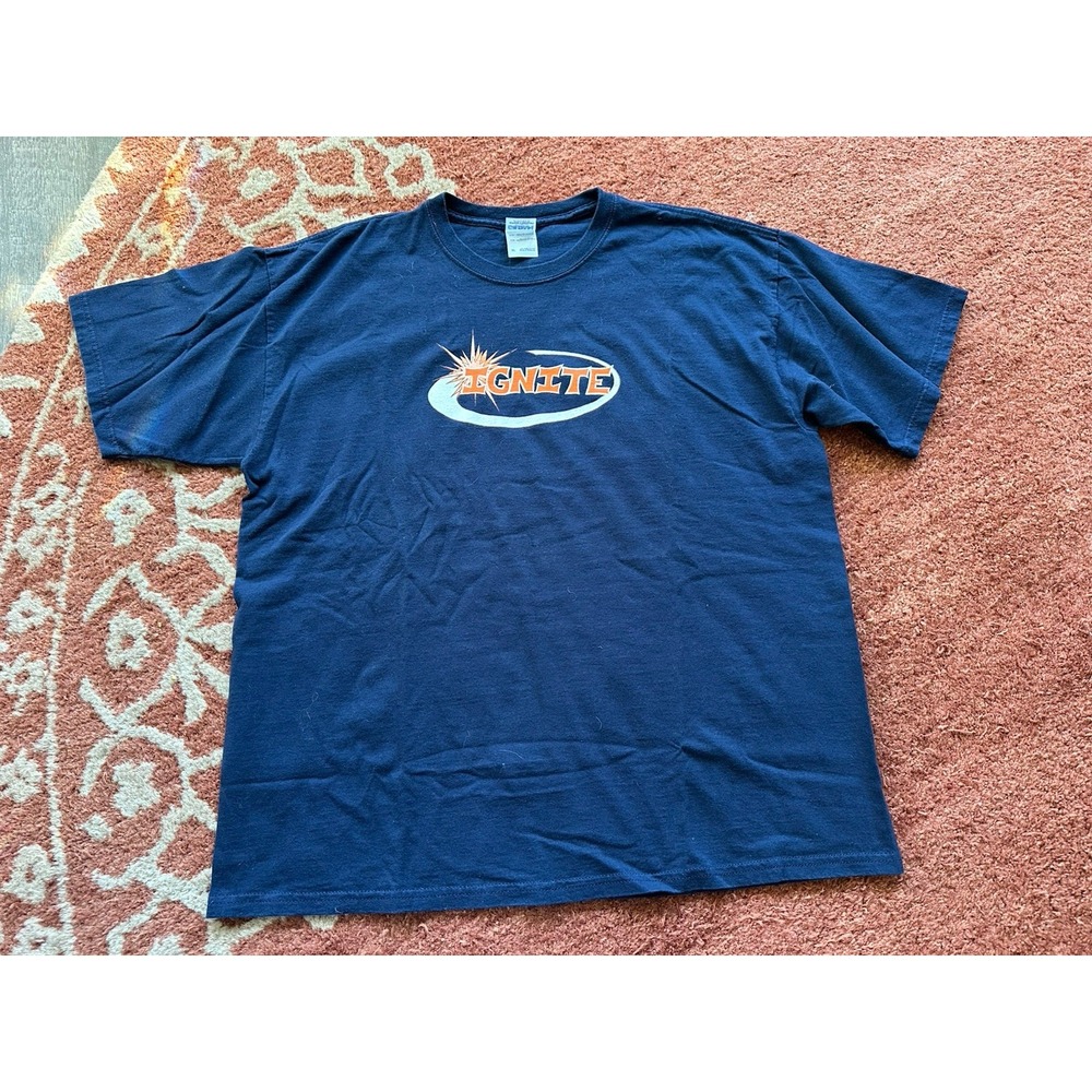 Ignite Hardcore Navy Blue‎ Short Sleeve Band T Shirt XL Extra Large